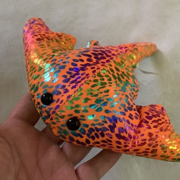Shiny Sea Creatures Manta Ray Dolphin Stuffed Toys - Picture 6 of 12